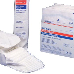 "Curity All Purpose Non-Sterile Non-Woven Sponge 2"" x 2"", 4-Ply"