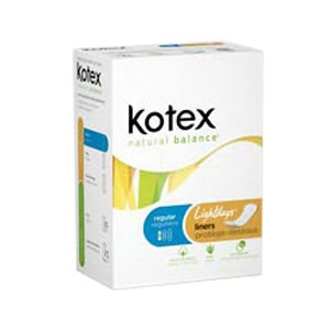 Kotex Natural Balance Lightdays Liners, Regular