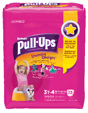 Pull-Ups Training Pants for Girls with Learning Design 3T/4T