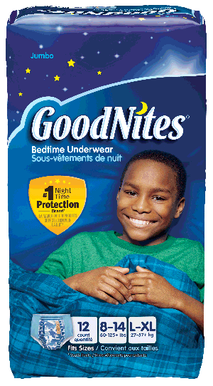 GoodNites Disposable Underwear for Boys Large/X-Large Jumbo