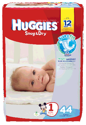 HUGGIES Snug and Dry Diapers, Step 2, Jumbo Pack