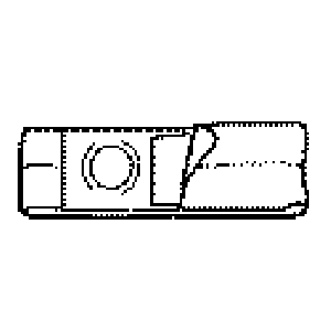 "Nu-Support Flat Panel Belt Prolapse Strap 3-1/4"" Opening 4"" Wide 41""-46"""" Waist X-Large"