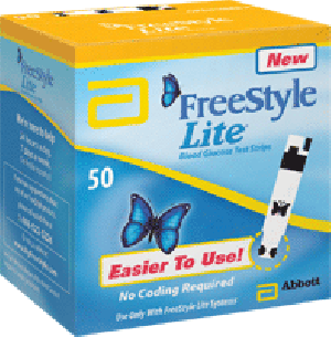 FreeStyle Lite Blood Glucose Test Strip (50 count)