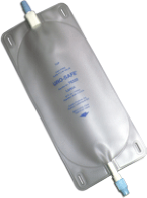 Uro-Safe Vinyl Leg Bag with Twist Drain Valve, Large 32 fl oz.