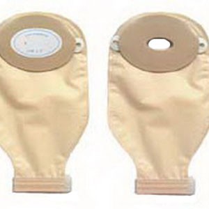 "Nu-Flex 1-Piece Adult Drainable Pouch Cut-to-Fit Deep Convex 3/4"" x 1-1/2"" Oval"