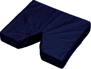 "Coccyx Seat Cushion 16"" x 18"" x 3"" with Navy Cover"