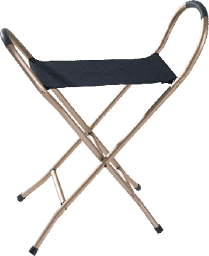 "Quad Seat Cane, 6"" x 14-1/2"" Seat, 34"" H Walking"