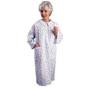 Flannelette Patient Gown, Large/X-Large