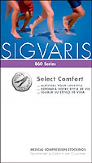 Select Comfort Women's Thigh-High Compression Stockings with Grip-Top Size S4, Crispa