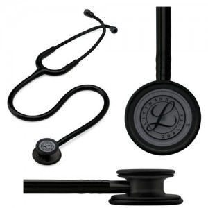"Littmann Classic III Stethoscope, Black Edition Chestpiece, Black Tube, 27"""