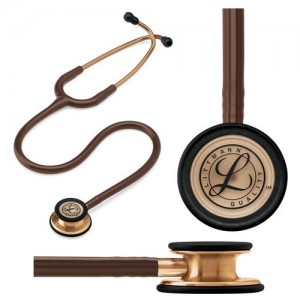 "Littmann Classic III Stethoscope, Copper-Finish Chestpiece, Chocolate Tube, 27"""