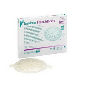 "Tegaderm High Performance Adhesive Foam Dressing 6-1/8"" x 5-5/8"" Medium Oval"
