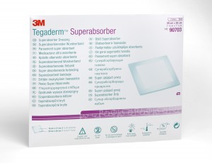 "Tegaderm Superabsorber Dressing, 8"" x 8"""
