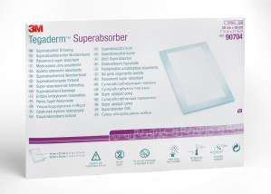 "Tegaderm Superabsorber Dressing, 8"" x 12"""