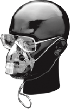 Adult Elongated Aerosol Mask w/o Tube, Elastic Str