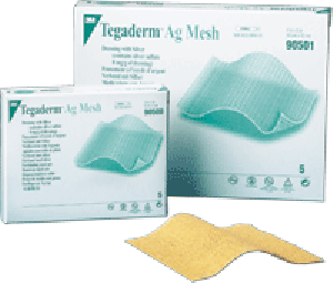 "Tegaderm Sterile Ag Mesh Dressing with Silver 4"" x 8"""