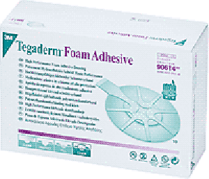 "Tegaderm High Performance Adhesive Foam Dressing 3"" x 2-3/4"" Mini Oval"