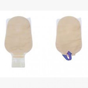 "1Pc Drain Pouch w/Microderm Washer & Filter, 1 1/4"" Stoma, Press & Seal"