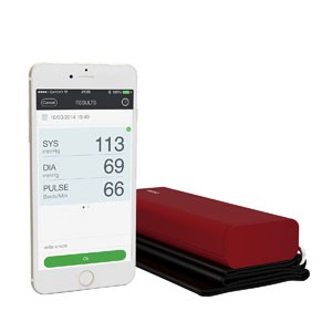 QardioArm Smart Blood Pressure Monitor for Apple iOS and Android Imperial Red