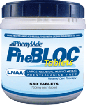 PhenylAde PheBLOC LNAA 750mg Tablet