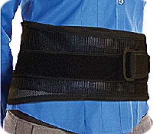 "Pull-It Back & Abdominal Support, 32""-51"", Black"