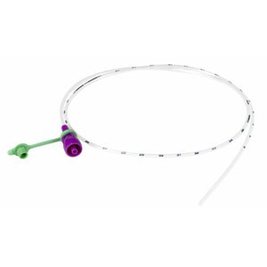 "Nutrisafe 2 Nasogastric Feeding Tube without Stylet 8 Fr 20"" Length 0.97 ml, Polyurethane, Blue"