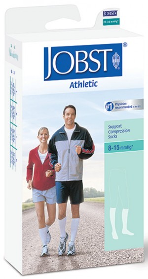 Athletic Supportwear Men's Knee-High Compression Socks Large, White