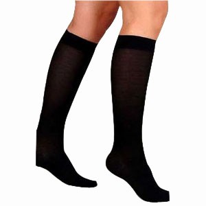 UltraSheer Knee-High Firm Compression Stockings X-Large Full Calf, Black