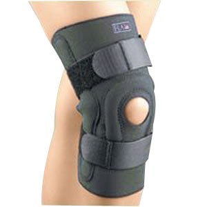 Safe-T-Sport Hinged Knee Stabilizing Brace, 2X-Large, Black