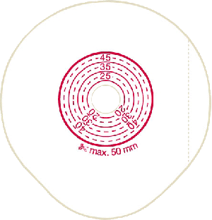 "Gelatin-Free Wafer for 2-1/4"" Flange Cut-To-Fit"