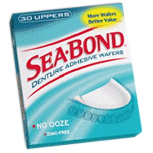 Sea Bond Denture Adhesive Uppers (30 Count)