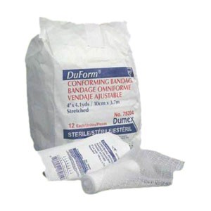 "Duform Knitted Synthetic Conforming Bandage 4"" x 4.1 yds., Sterile"