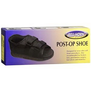 Bell-Horn Women's Post-Op Shoe, Medium Size 6 - 8, Black