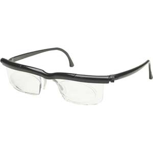 Adjustables Eyewear, Black Frame with Clear Lens