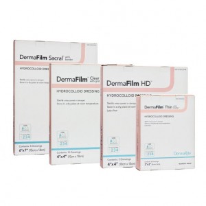 "DermaFilm HD Hydrocolloid Dressing 4"" x 4"""