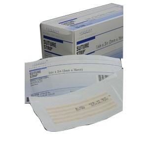 "Suture Strip Flexible Wound Closure Strip 1/4"" x 4"""