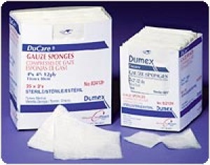 "Ducare Sterile Woven Gauze Sponge 2"" x 2"", 12-Ply"