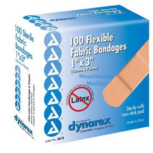 "Adhesive Junior Bandage 3/8"" x 1-1/2"""