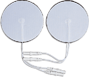 "Elite Silver White Cloth Silver Electrode, 3"" Round"