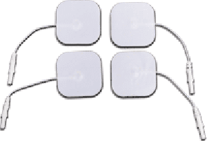 "Elite Silver White Cloth Silver Electrode, 2"" x 2"" Square"