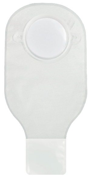 "Securi-T USA 12"" Drainable Pouch Transparent 1 Curved Tail Closure"