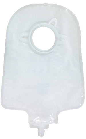 "Securi-T USA 10"" Urinary Pouch Transparent Flip-Flow Valve (includes 10 caps 1 Night Adapter)"
