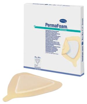 "PermaFoam Comfort Adhesive Standard Island Foam Dressing 7"" x 7"" Sacral"