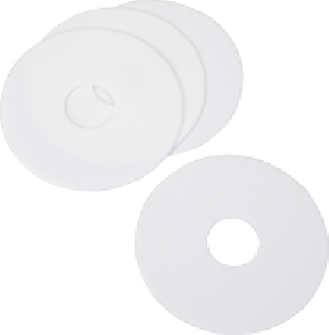 "Plastic Foam Pads, 4"", 1"" Diameter"