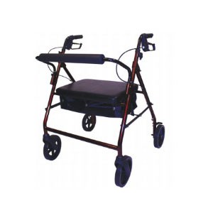 Bariatric Rollator, Burgundy