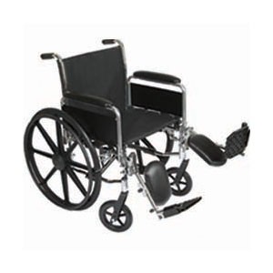 "K3 Wheelchair with Removable Desk-Length Arms and Elevating Legrests, 18"""