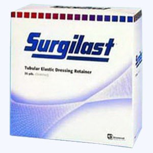 "Surgilast Tubular Elastic Dressing Retainer, Size 2, 8"" x 50 yds. (Small: Hand, Arm, Leg and Foot)
