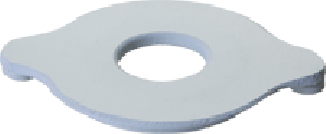 "Petite Flat Green Face Plate, 5/8"" Opening"