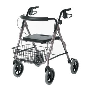 "Guardian Envoy 480 Deluxe Rolling Walker 30-1/2"" x 24-1/2"", Rose"