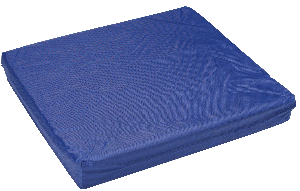 "Wheelchair Cushion with Navy Cover, 16"" X 18"" X 4"""